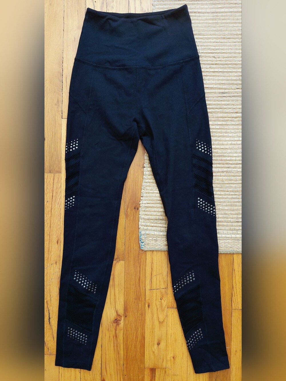 Never Worn-Beyond Yoga Black Limited Edition Legging with White Logo